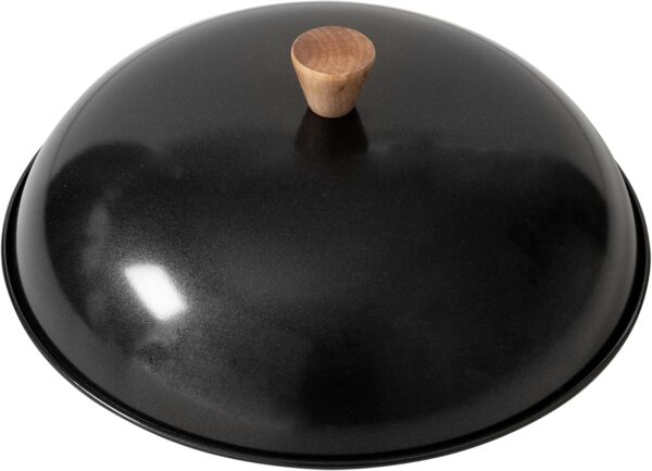 Joyce Chen 31-0066, 13.5-Inch Nonstick Steel Dome Lid for 14-Inch Wok Black