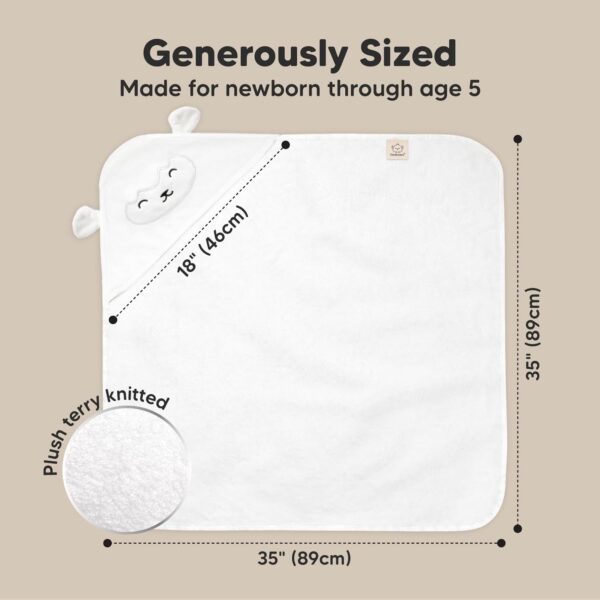 KeaBabies Hooded Baby Towel for Newborn - Viscose Derived from Bamboo Large Baby Bath Towels with Hood for Boys - Image 4