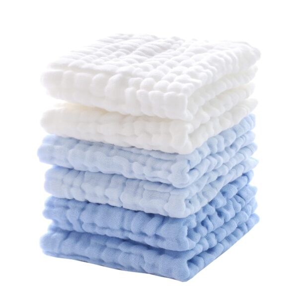 Baby Washcloths - Soft Face Cloths for Newborn, Absorbent Bath Wipes, Burp Cloths or Towels