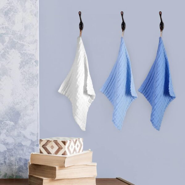 Baby Washcloths - Soft Face Cloths for Newborn, Absorbent Bath Wipes, Burp Cloths or Towels - Image 4