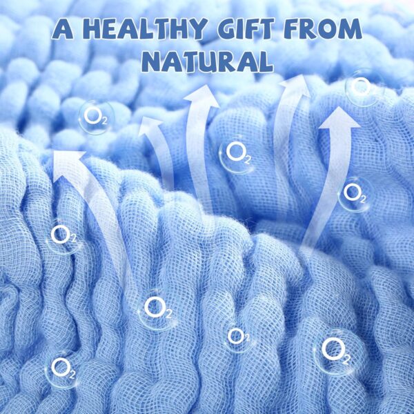 Baby Washcloths - Soft Face Cloths for Newborn, Absorbent Bath Wipes, Burp Cloths or Towels - Image 3