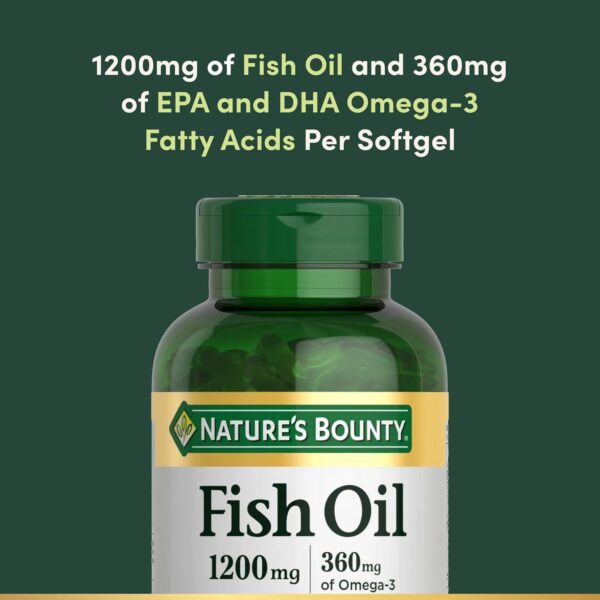 Nature's Bounty Fish Oil Omega 3 Supplements - Supports Heart Health - Image 2