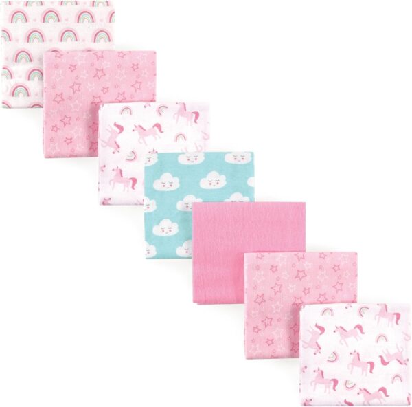 Luvable Friends Unisex Baby Cotton Flannel Receiving Blankets