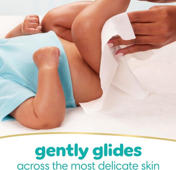 Pampers Sensitive Baby Wipes, Water Based, Hypoallergenic and Unscented - Image 2