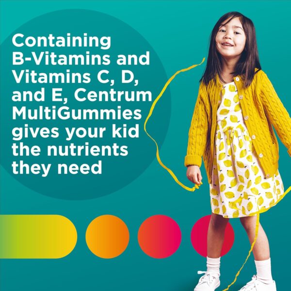 Centrum Kids Multivitamin Gummies, Tropical Punch Flavor Made With Natural Flavors - Image 2