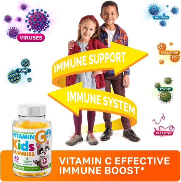 DR. MORITZ Vitamin C Gummies for Kids & Adults 240 mg - Immune Support Low-Sugar - Image 4