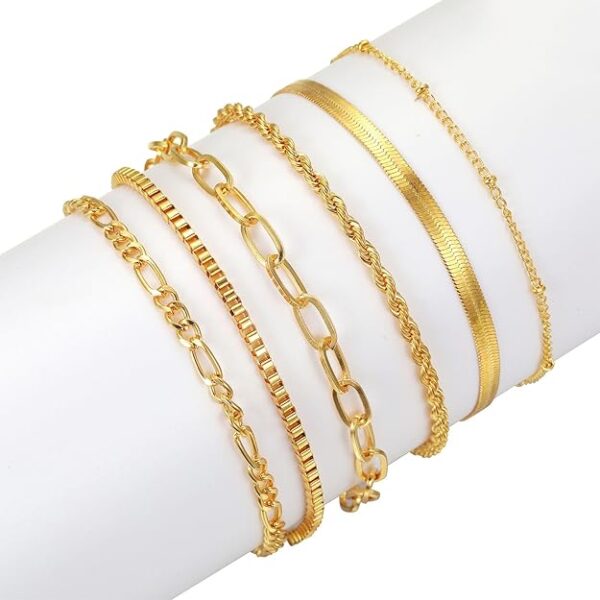 69 Pieces Gold Jewelry Set for Women Fashion Costume Jewelry Gold - Image 3