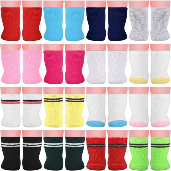 Honoson 16 Pairs Doll Socks for American 18 Inch Doll Socks Accessories
