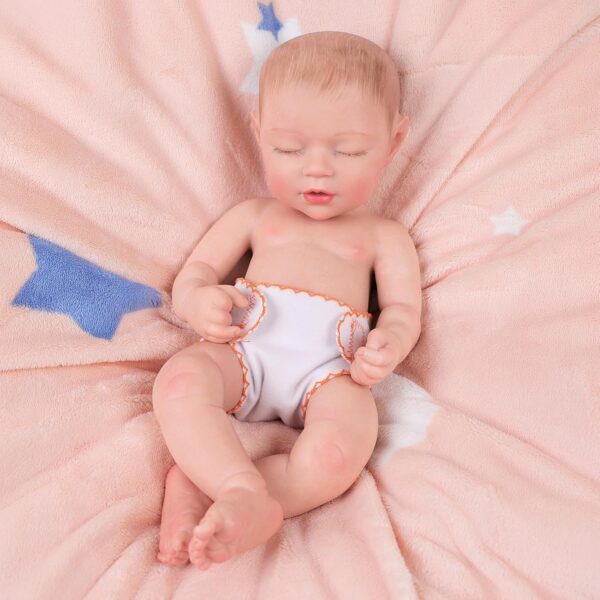 BABESIDE 6 Pcs Baby Doll Diapers for 12-15 Inch Dolls, Reusable & Washable Doll - Image 3
