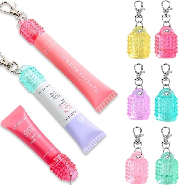 Lip Balm Keychain Cap for Laneige, Summer Friday and Glossier, Lip Balm Holder