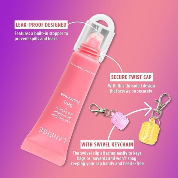 Lip Balm Keychain Cap for Laneige, Summer Friday and Glossier, Lip Balm Holder - Image 2
