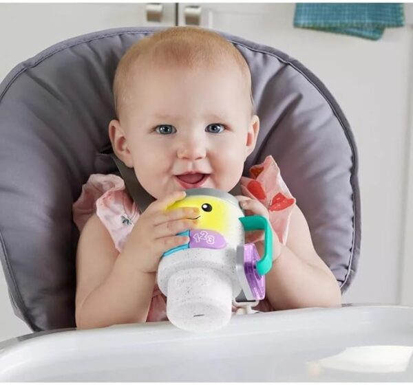 Fisher-Price Baby & Toddler Toy Laugh & Learn Wake Up & Learn Coffee Mug - Image 4