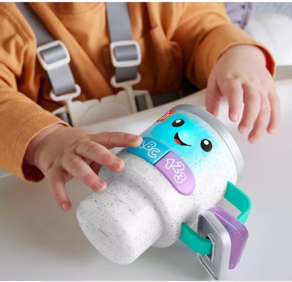 Fisher-Price Baby & Toddler Toy Laugh & Learn Wake Up & Learn Coffee Mug - Image 3
