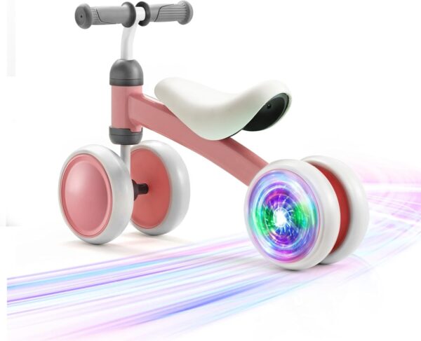 Colorful Lighting Baby Balance Bike, 1st Birthday Girl Gifts - Image 4