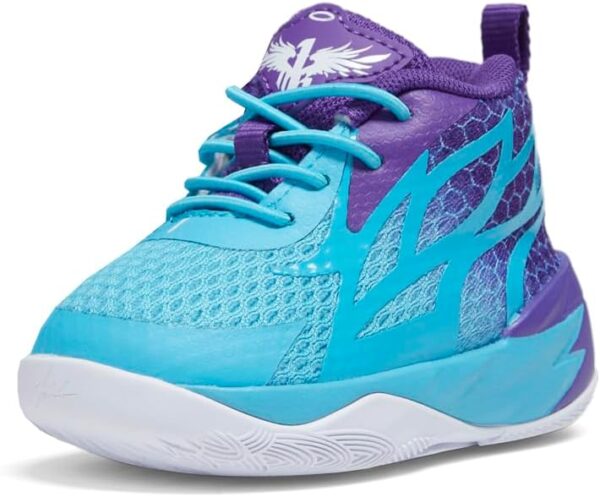 Infant Boys Mb.02 Fade Ac Slip On Basketball Sneakers Shoes - Purple - Image 4