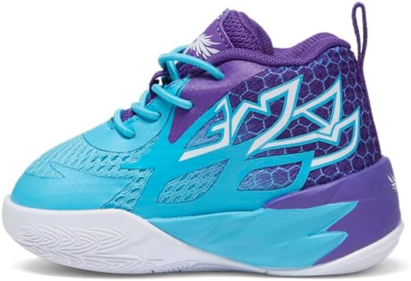 Infant Boys Mb.02 Fade Ac Slip On Basketball Sneakers Shoes - Purple - Image 3