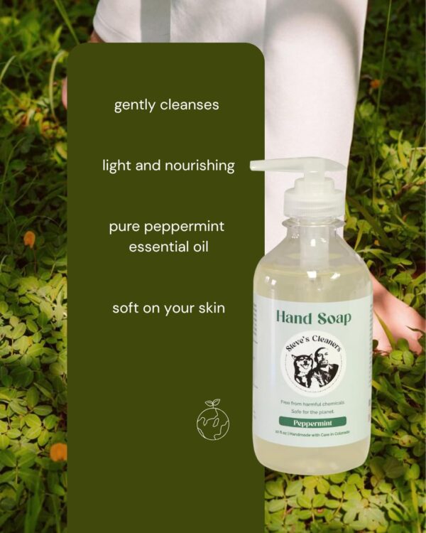 Steve's Cleaners Peppermint Hand Soap | Plant-Based & Paraben-Free - Image 2