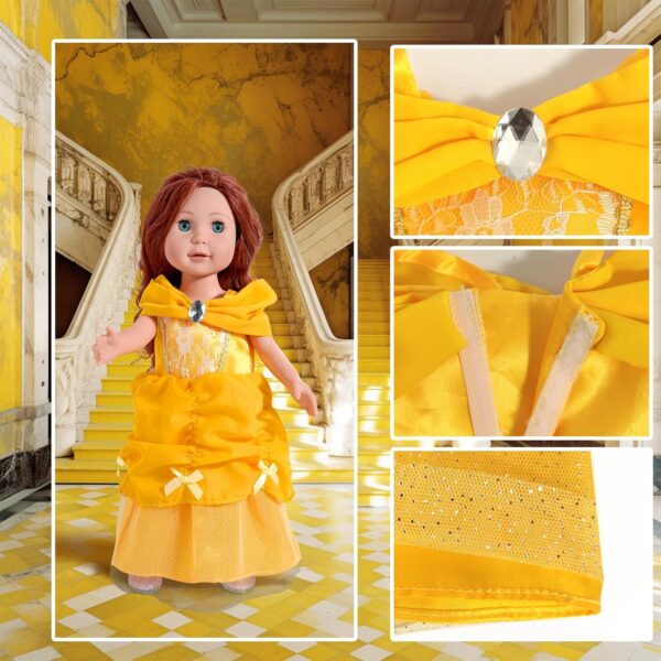 18 inch Doll Clothes Accessories - 6Pcs Different Princess Costume Dress（NO Doll） - Image 2